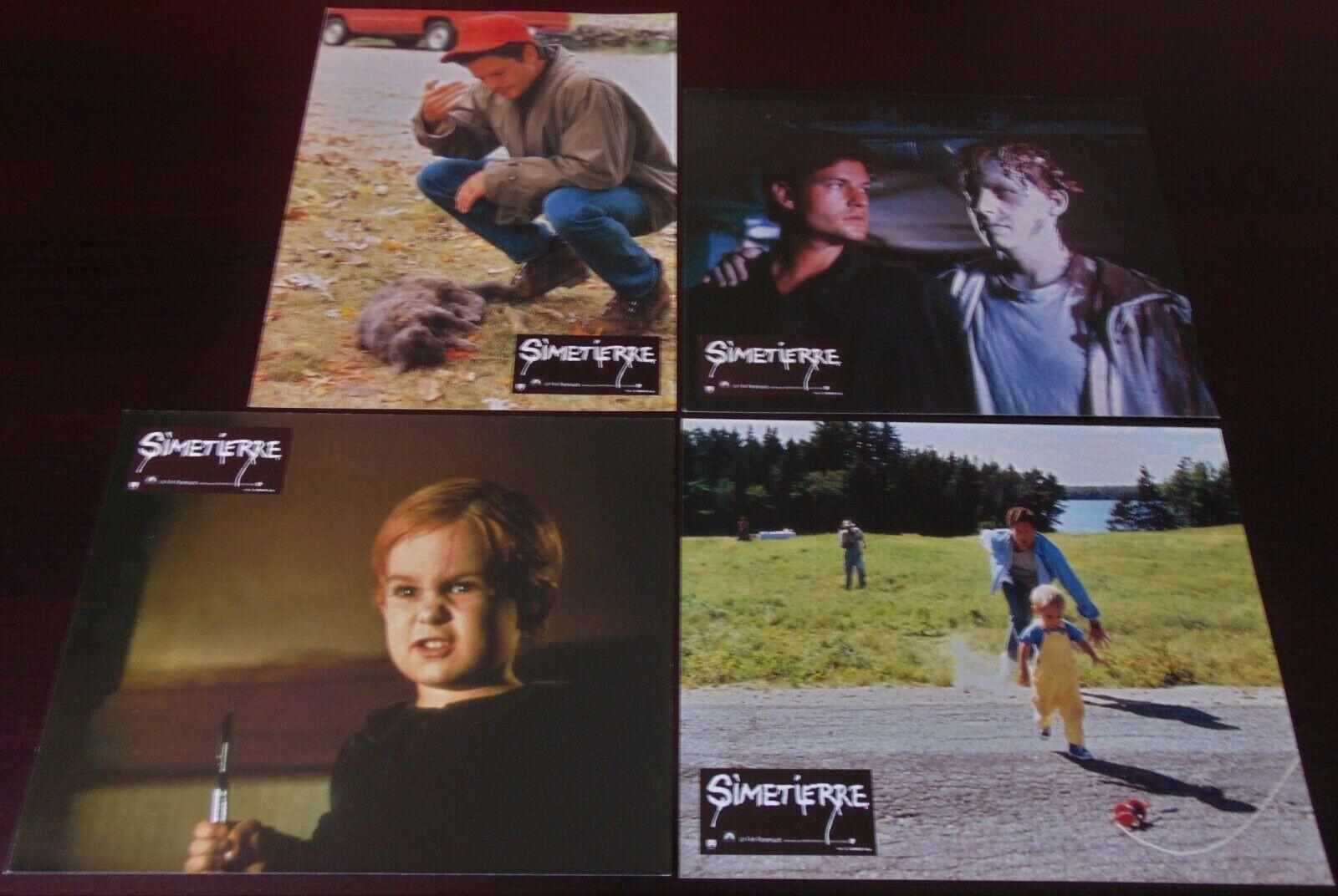 Pet Sematary 12 Original French Lobby Cards 8/11 1989 Stephen King