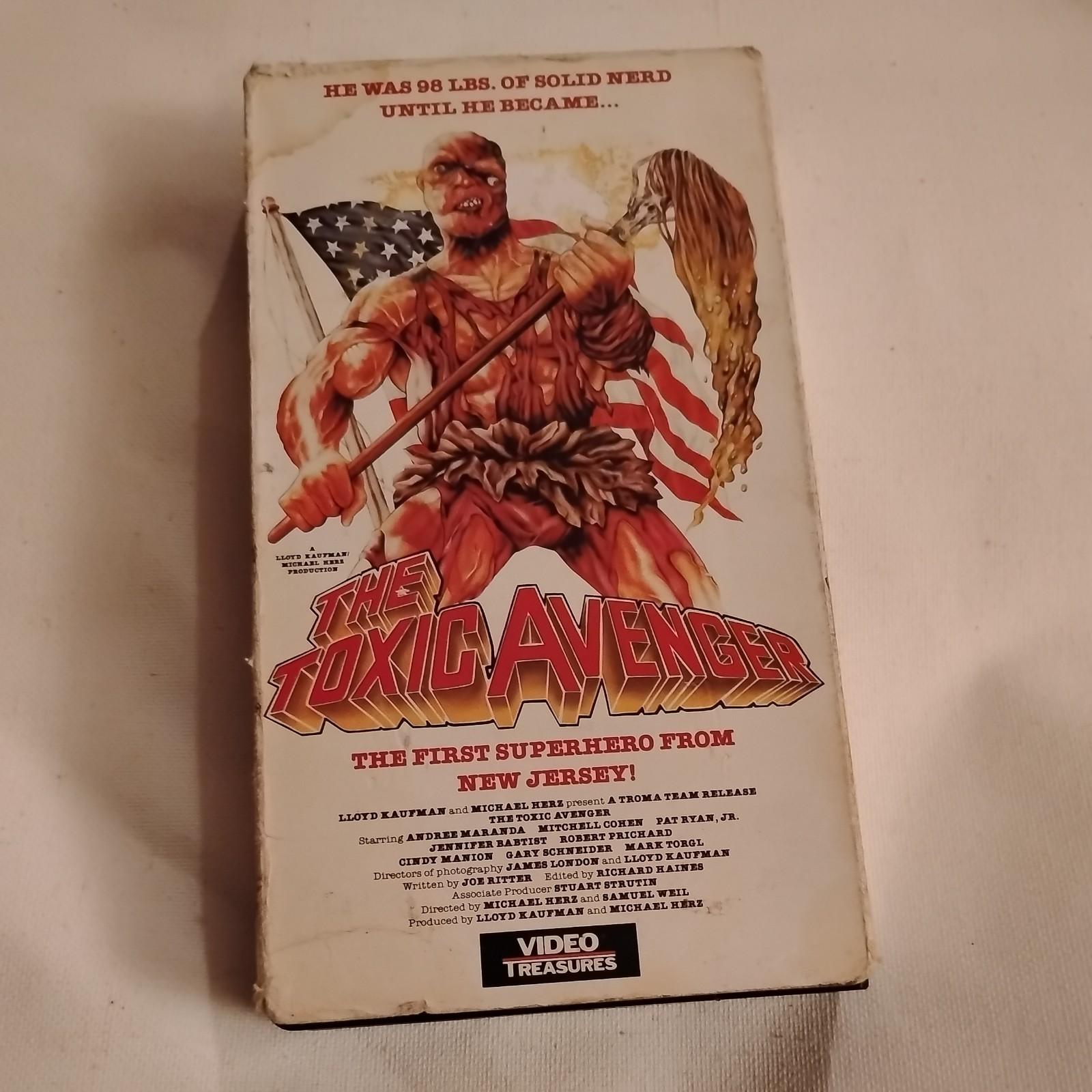 THE TOXIC AVENGER (1984) VHS Video RARE Unrated 1st Release Horror Comedy Hero
