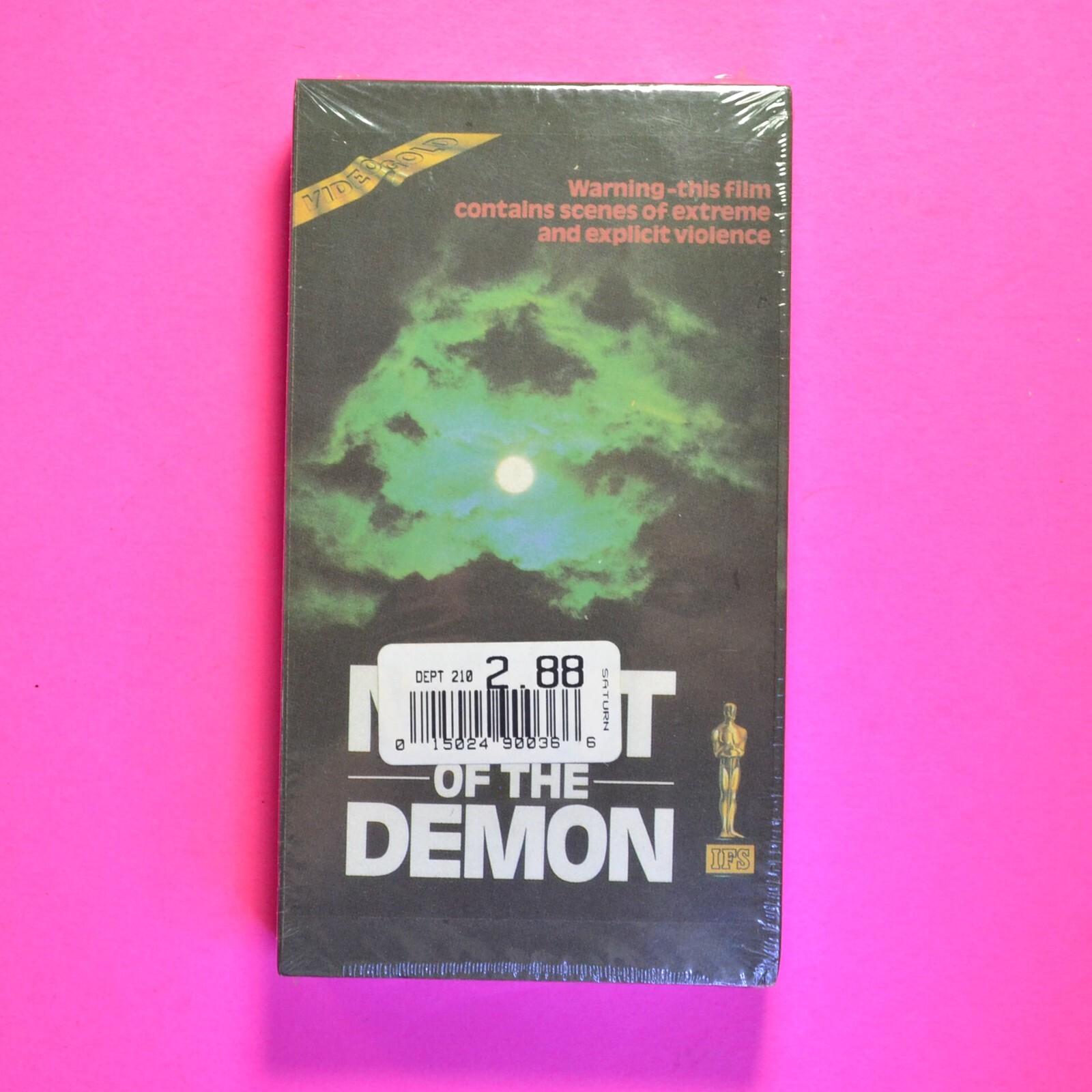 Sealed New VHS "Night of the Demon" Vintage Original Horror Iver VideoGold Rare