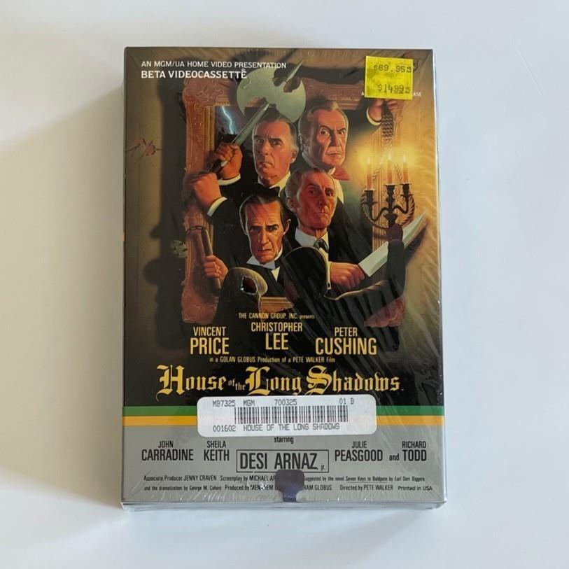 HOUSE OF THE LONG SHADOWS 1983 Factory Sealed Betamax NOS MGM Horror Dark Comedy