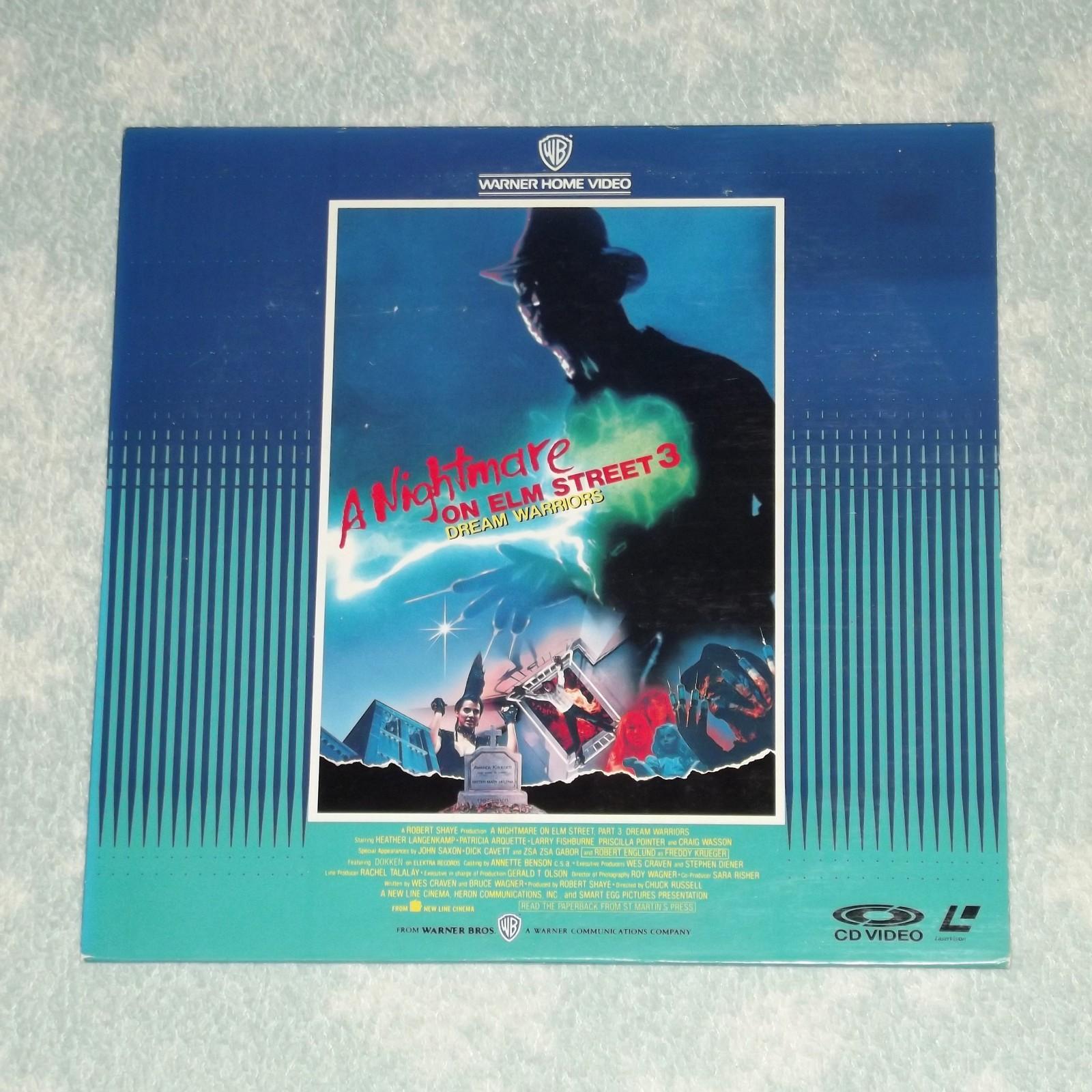 A NIGHTMARE ON ELM STREET 3: DREAM WARRIORS [1987/Horror] - RARE JAPAN LASERDISC