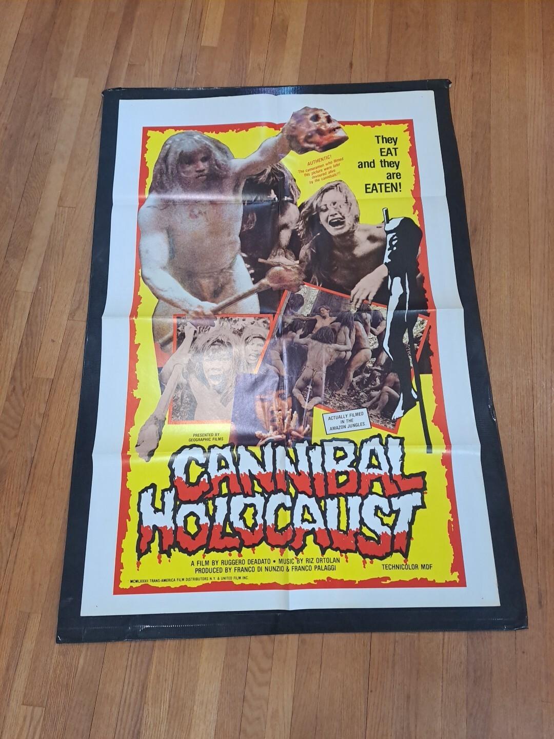 Cannibal Holocaust (1985) Original Movie Poster 27x41 Folded RARE!!