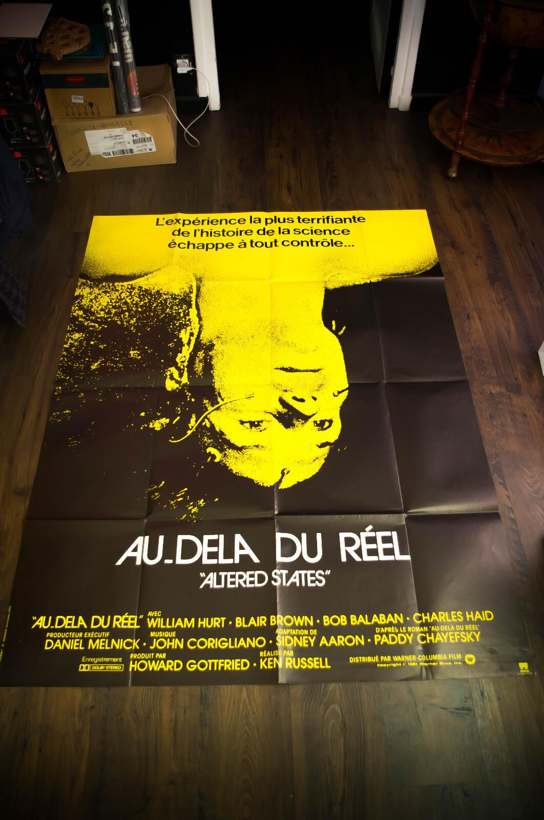 ALTERED STATES French Grande Vintage Movie Poster Original 1980