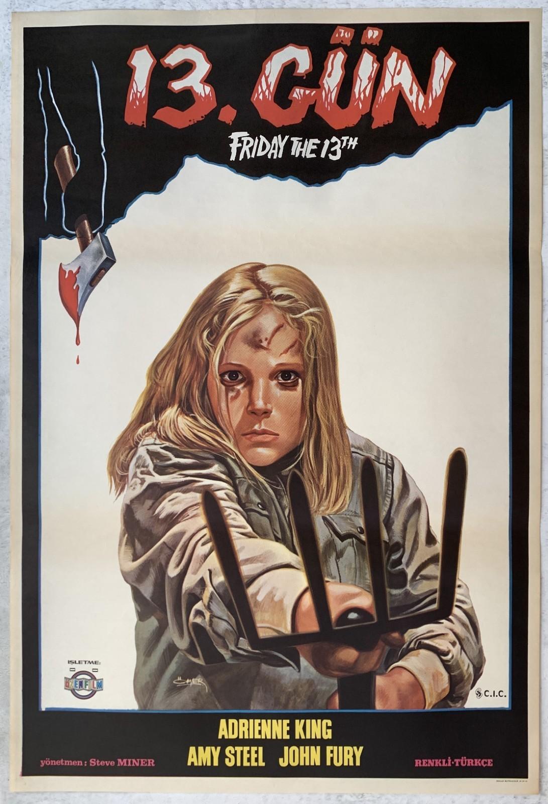 Friday the 13th Part 2 1981 Betsy Palmer Steve Miner Vintage Movie Poster