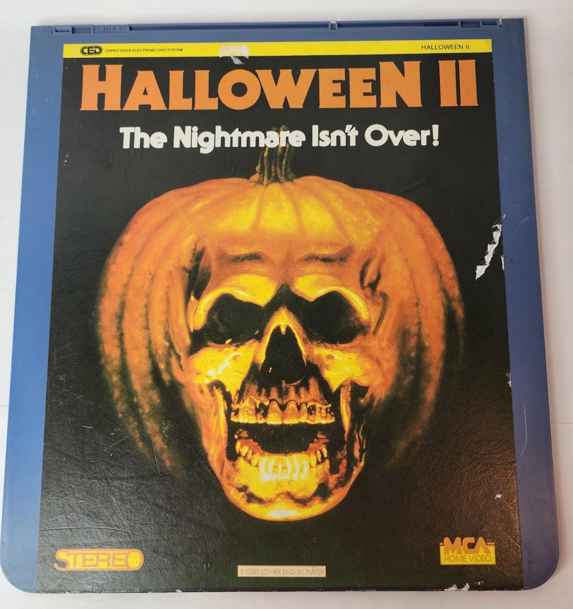 Vintage 1981 HALLOWEEN II CED MCA Home Videodisc Horror Movie By John Carpenter