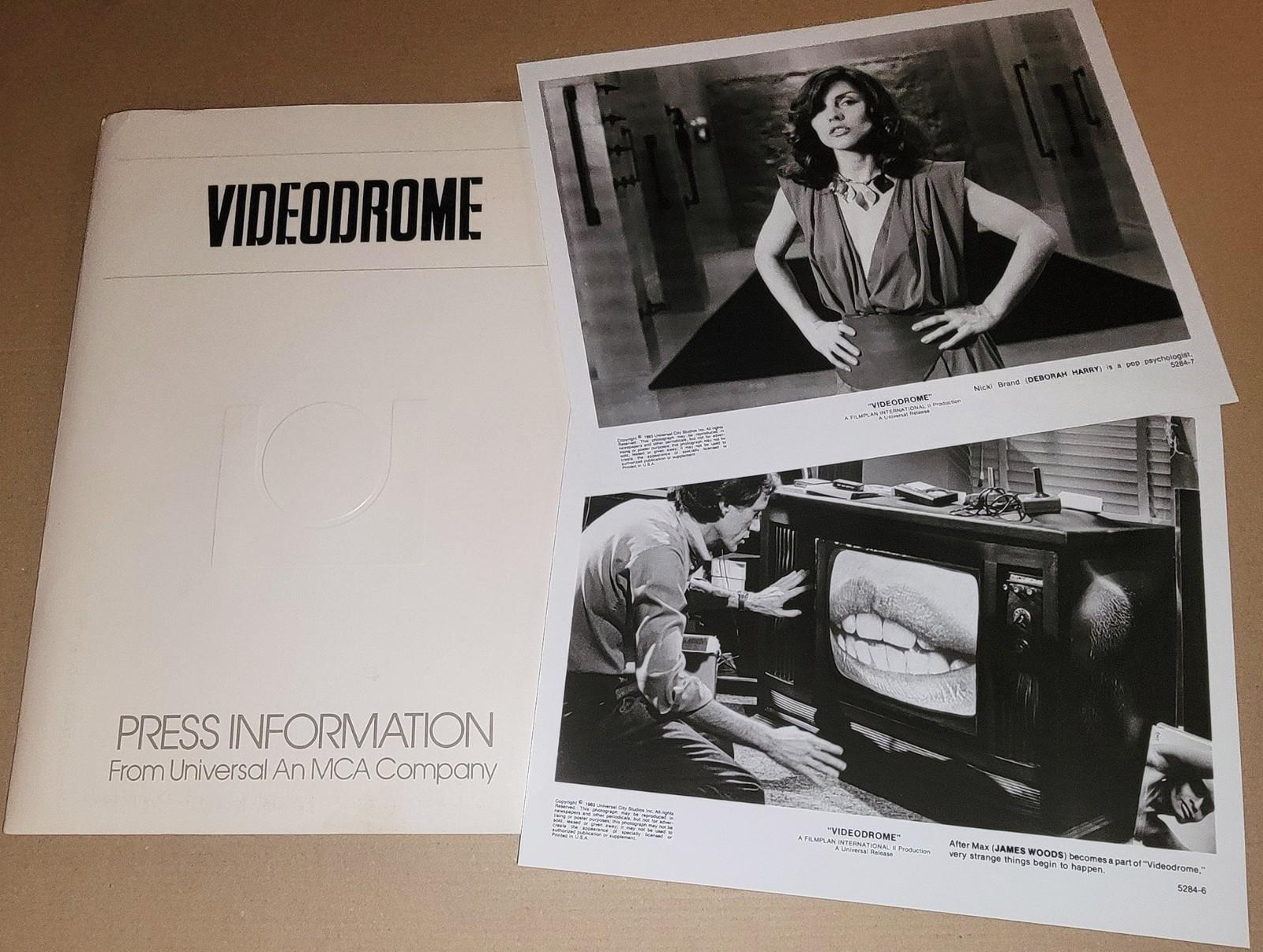VIDEODROME (1983) Cronenberg, Debbie Harry - RARE Movie Press Kit (11 Photos)