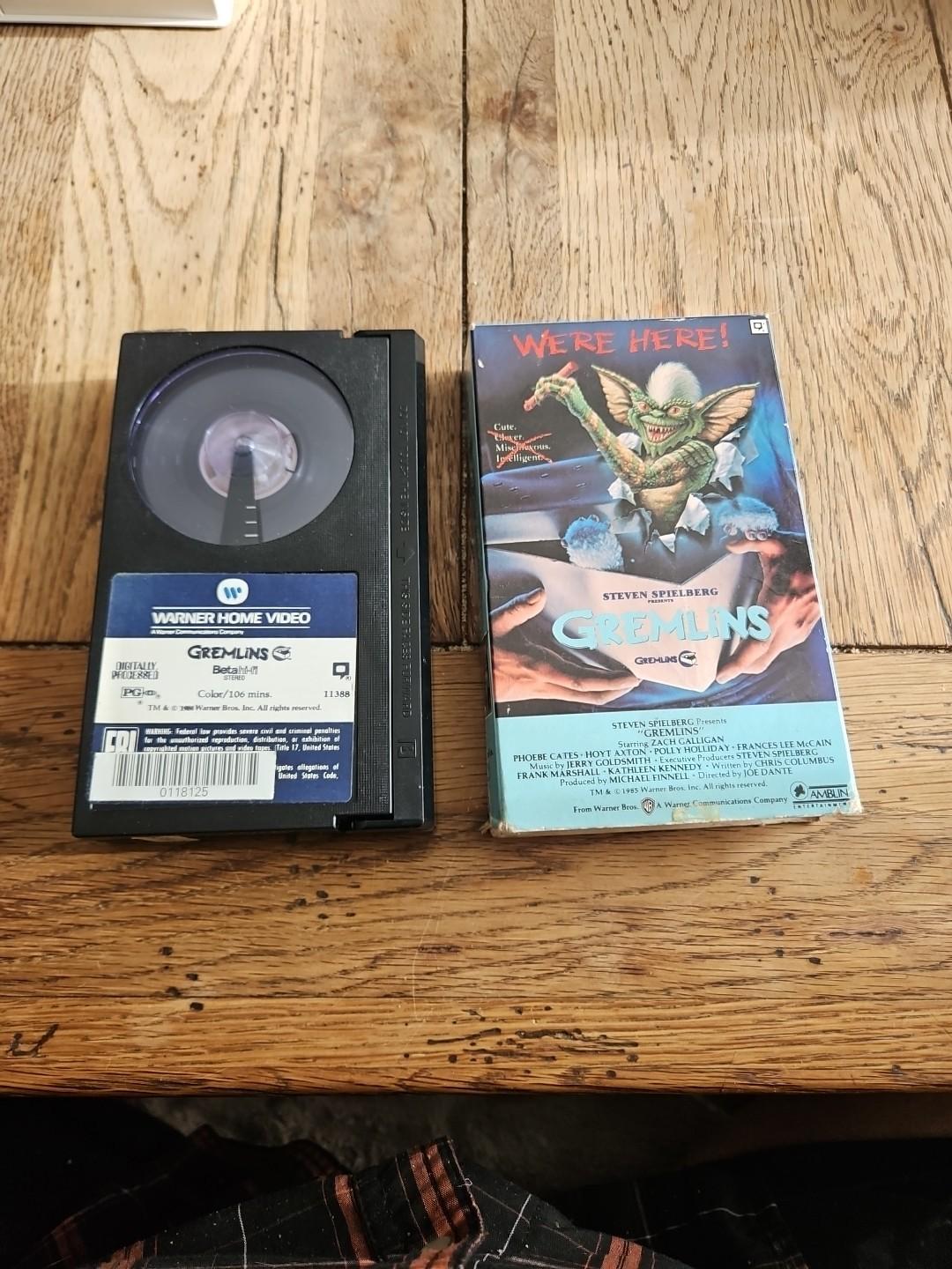 GREMLINS Beta Betamax 1984 Warner Home Video Original Release Fits Tight In Case