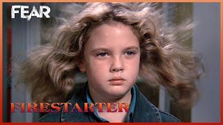 Young Drew Barrymore Lights Up a Guy's Shoes | Firestarter (1984) | Fear
