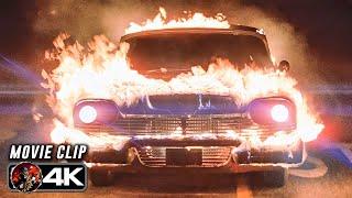 CHRISTINE | The Burning Fury Chases Down Buddy (1983) Movie CLIP 4K