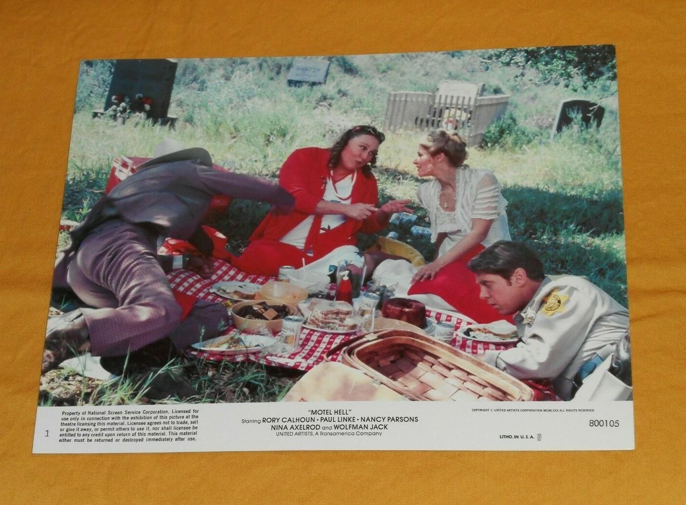 original MOTEL HELL mini lobby card #1
