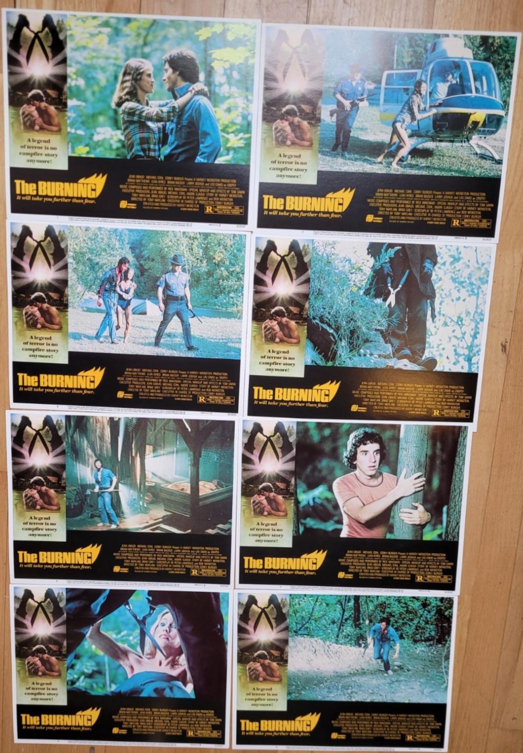 the burning lobby card set
