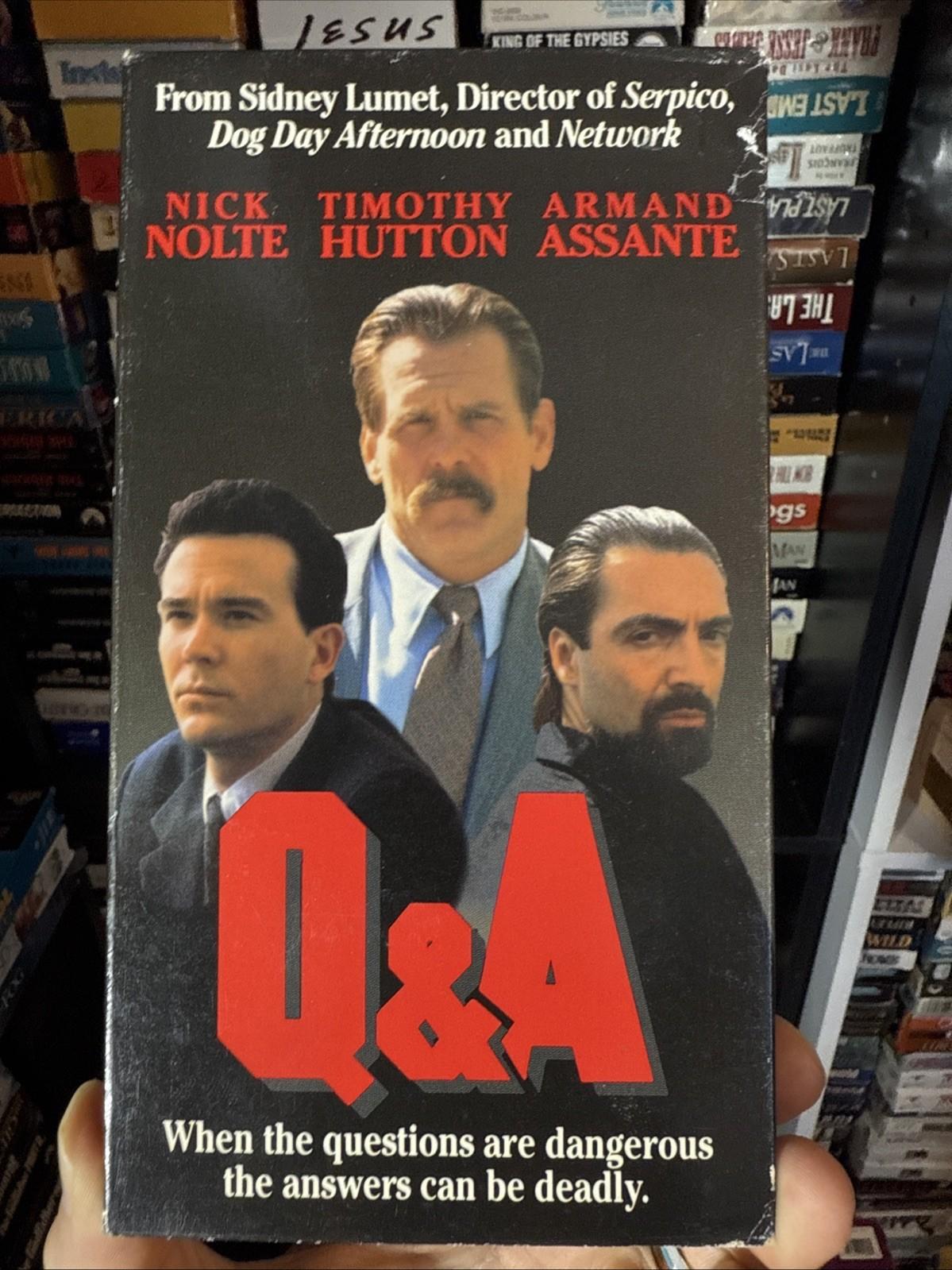 Q & A 1990 VHS Rare Original Release