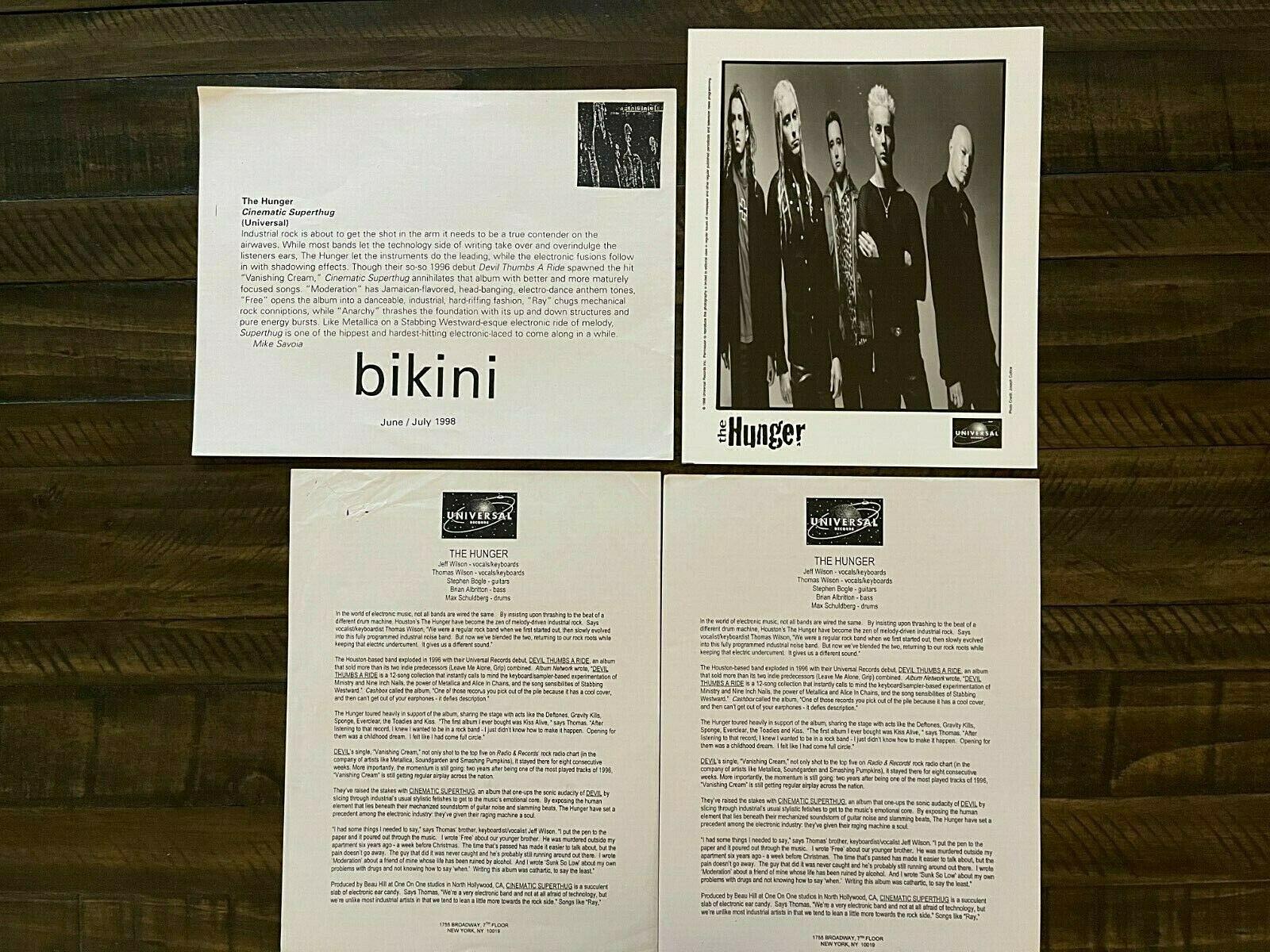 THE HUNGER Press Kit PRPK020