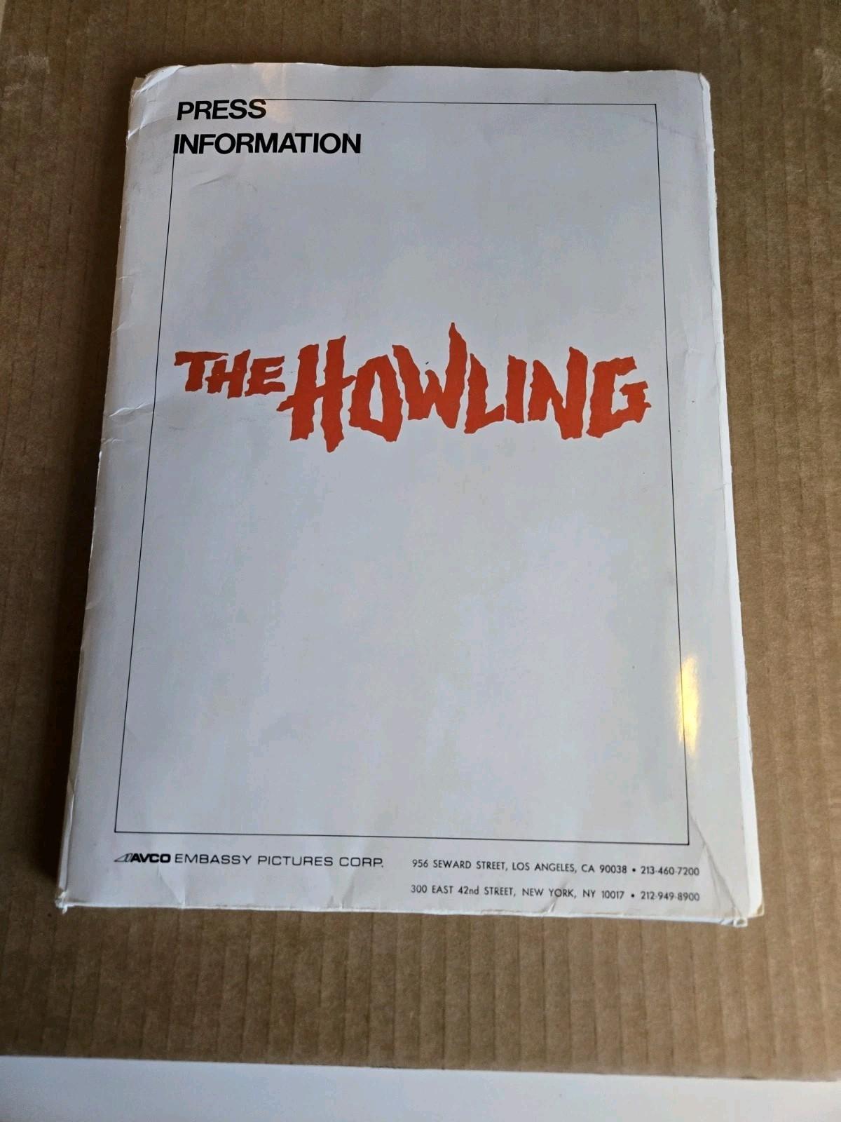 The HOWLING 1981 Press Kit