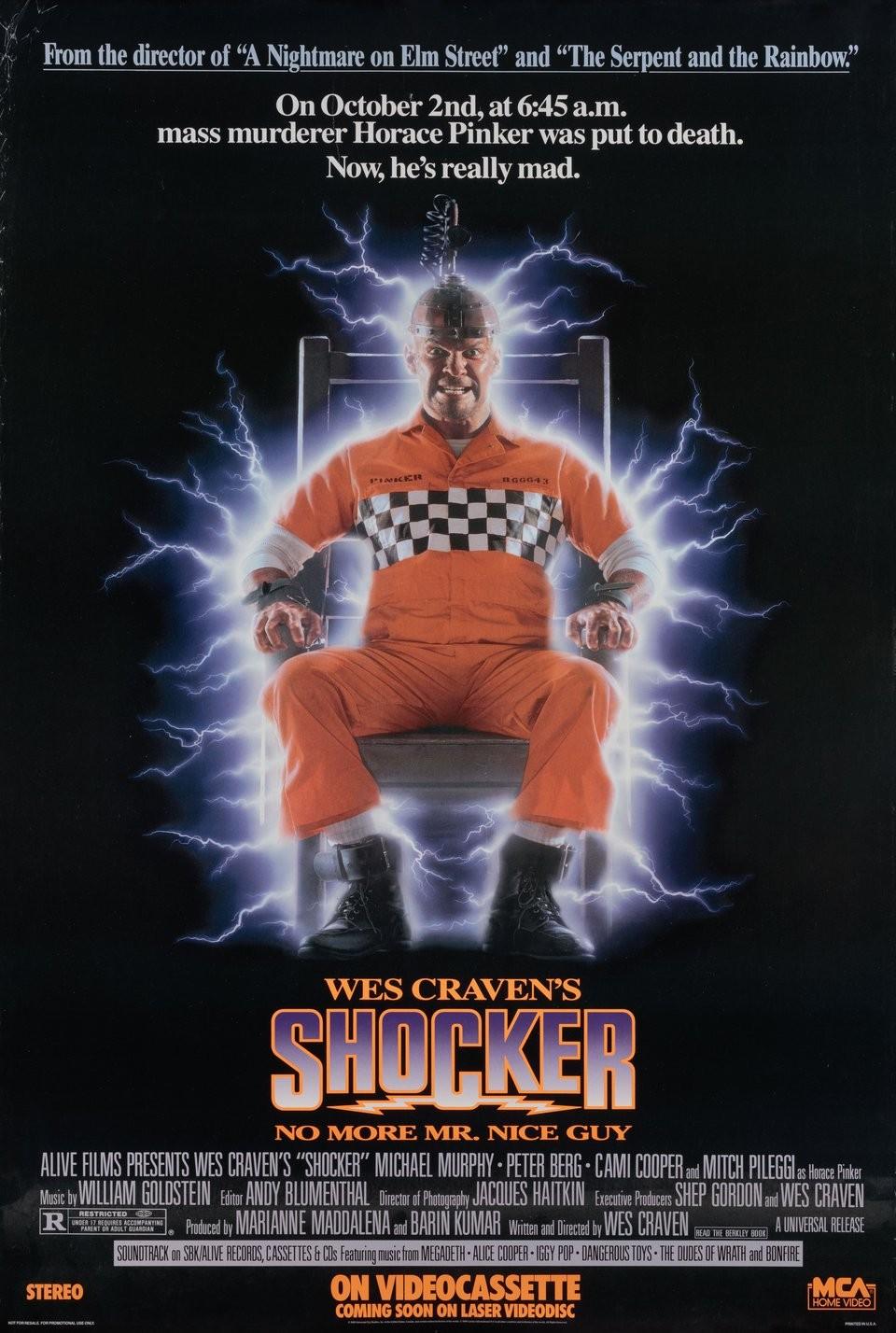 Shocker 1989 U.S. One Sheet Poster