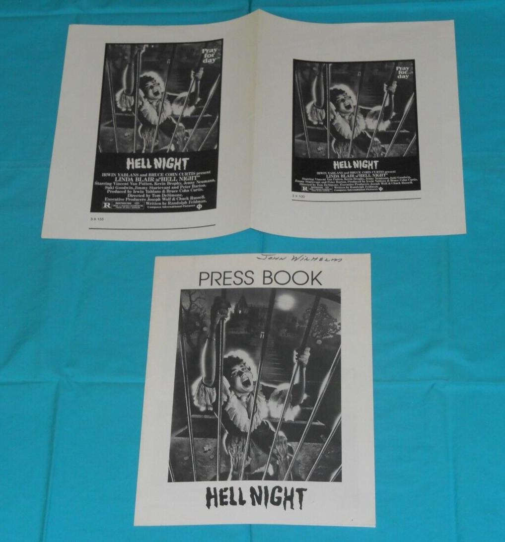original HELL NIGHT pressbook