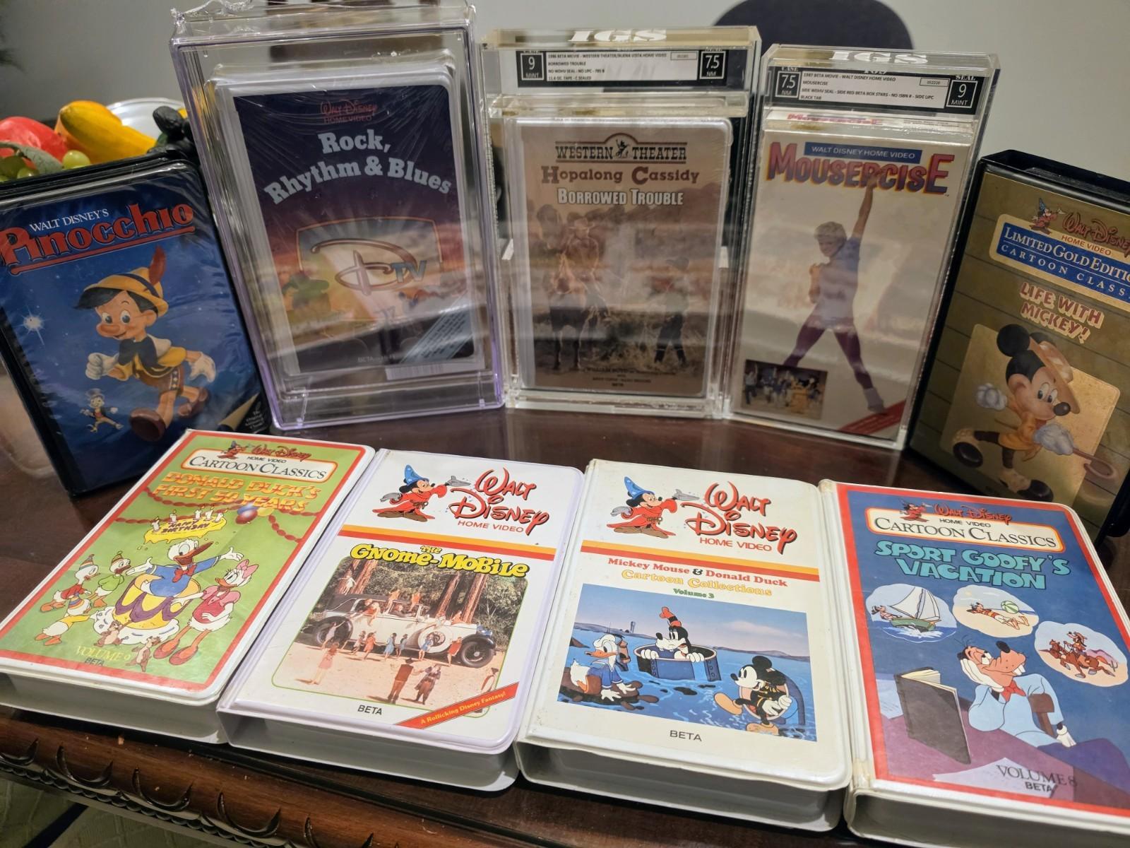 Betamax Tapes Lot Rare And Graded
