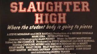 SLAUGHTER HIGH VHS MOVIE REVIEW VIDEO 1986 Caroline Munro. Simon scuddamore prank gone wrong